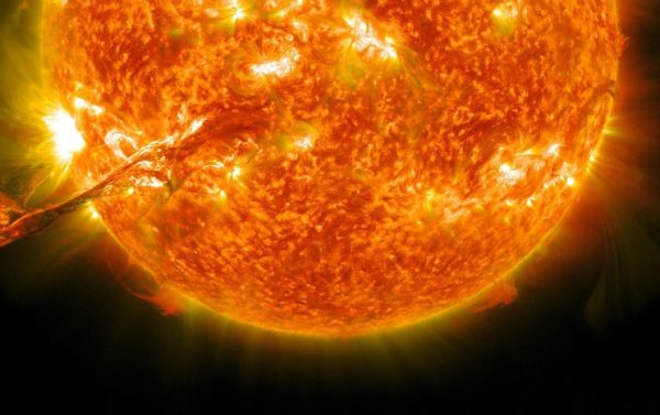 Очередная мощная вспышка произошла на Солнце